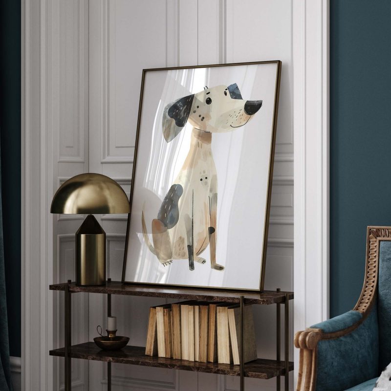 Cute Dog Boho Nursery Decor Poster - Image 9