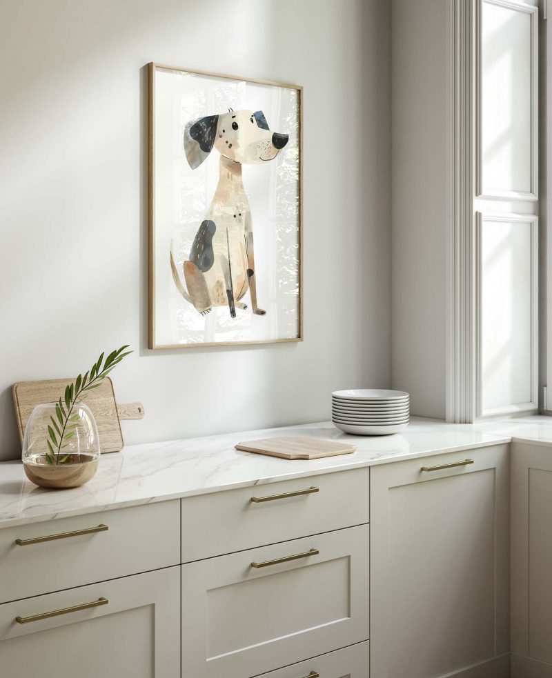 Cute Dog Boho Nursery Decor Poster - Image 10
