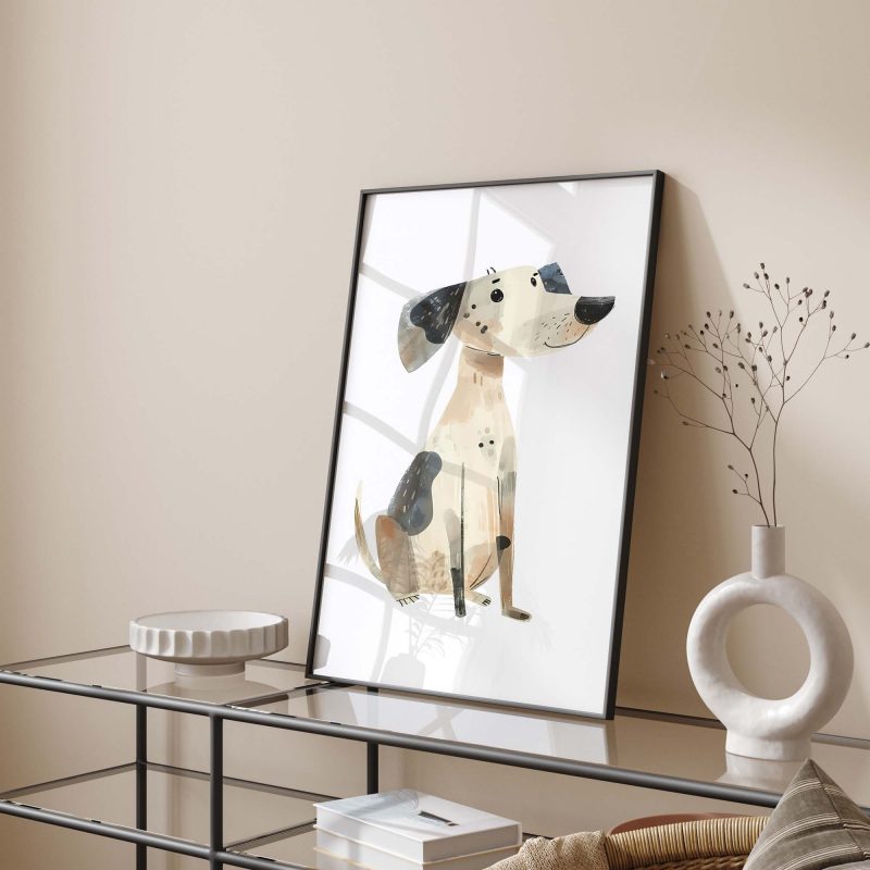 Cute Dog Boho Nursery Decor Poster - Image 11