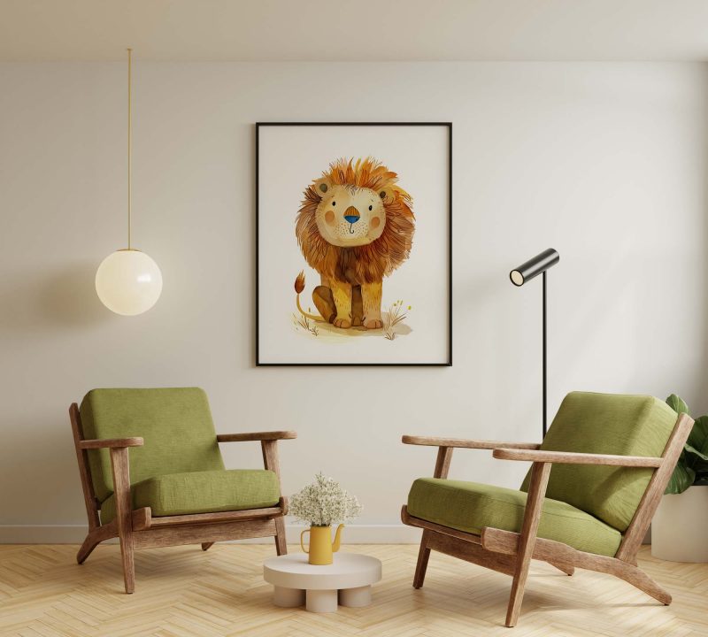 Cute Lion Boho Nursery Decor Poster - Image 6