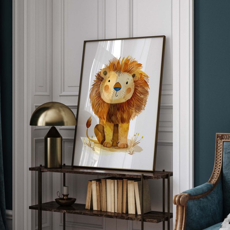 Cute Lion Boho Nursery Decor Poster - Image 9