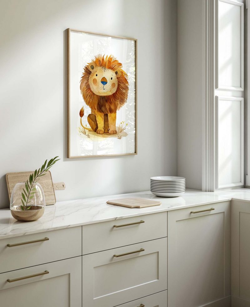 Cute Lion Boho Nursery Decor Poster - Image 10