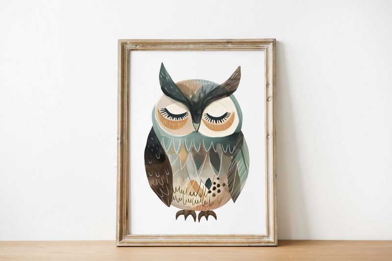 Charming Owl | Boho Decor Poster - Image 2