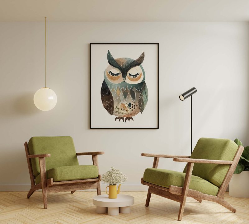 Charming Owl | Boho Decor Poster - Image 6