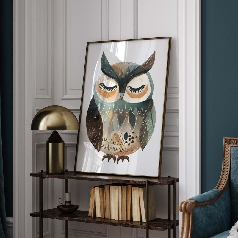 Charming Owl | Boho Decor Poster - Image 9