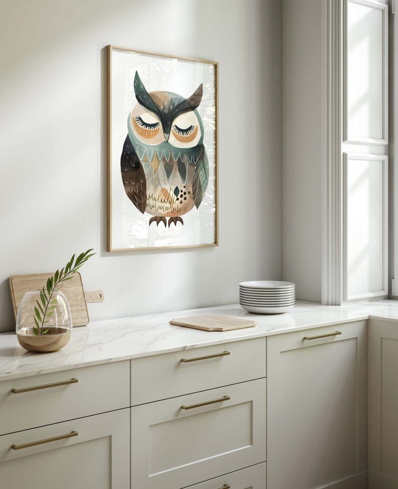 Charming Owl | Boho Decor Poster - Image 10