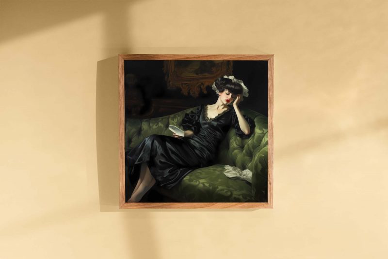 Decadent Young Woman #4 - Painting Vintage Poster Wall Décor - Image 3