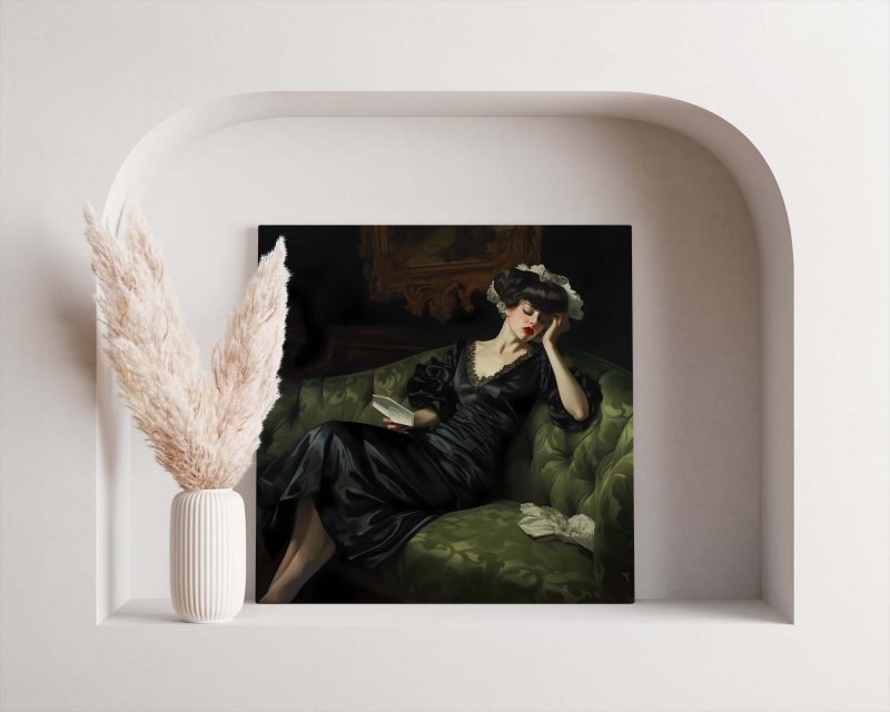 Decadent Young Woman #4 - Painting Vintage Poster Wall Décor - Image 2