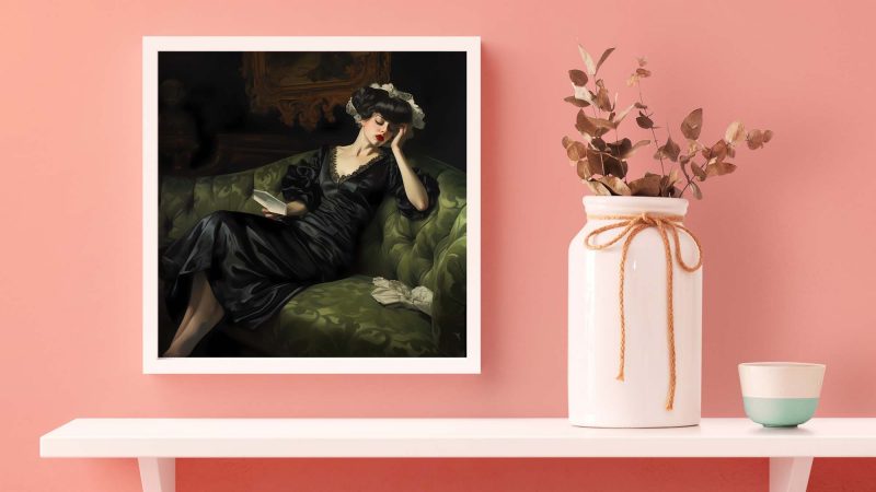 Decadent Young Woman #4 - Painting Vintage Poster Wall Décor - Image 5