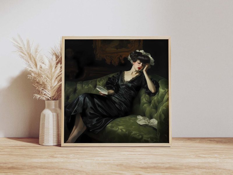 Decadent Young Woman #4 - Painting Vintage Poster Wall Décor - Image 9