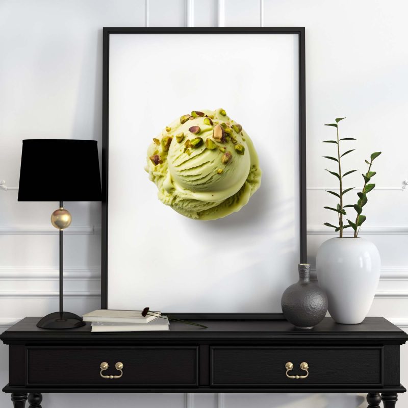 Delicious Pistachio Ice Cream Poster, Perfect for Kitchen Decor - Image 4