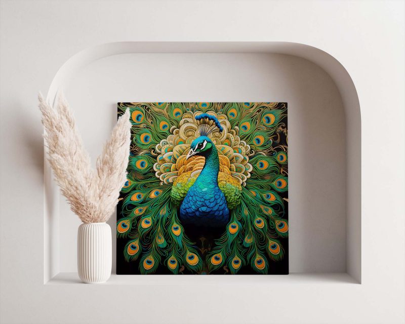 Emerald Peacock | Paramount Light Poster - Pop Art Print | Animal Photography - Image 2