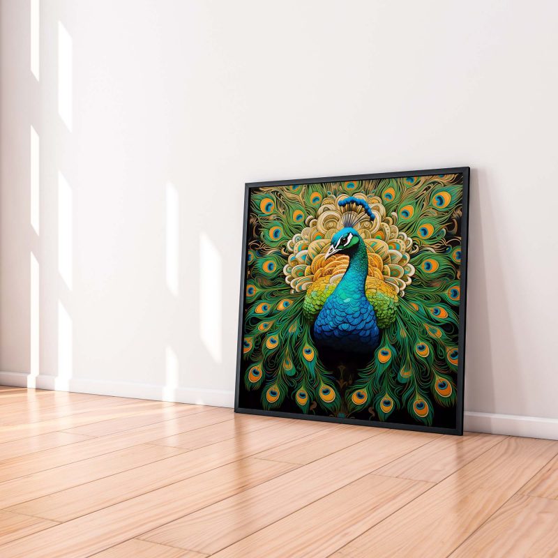 Emerald Peacock | Paramount Light Poster - Pop Art Print | Animal Photography - Image 4