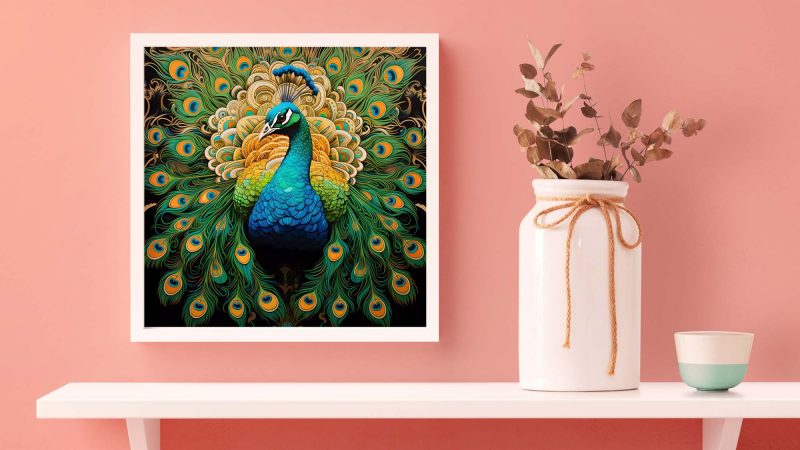 Emerald Peacock | Paramount Light Poster - Pop Art Print | Animal Photography - Image 5