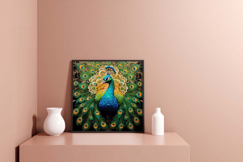 Emerald Peacock | Paramount Light Poster - Pop Art Print | Animal Photography - Image 7