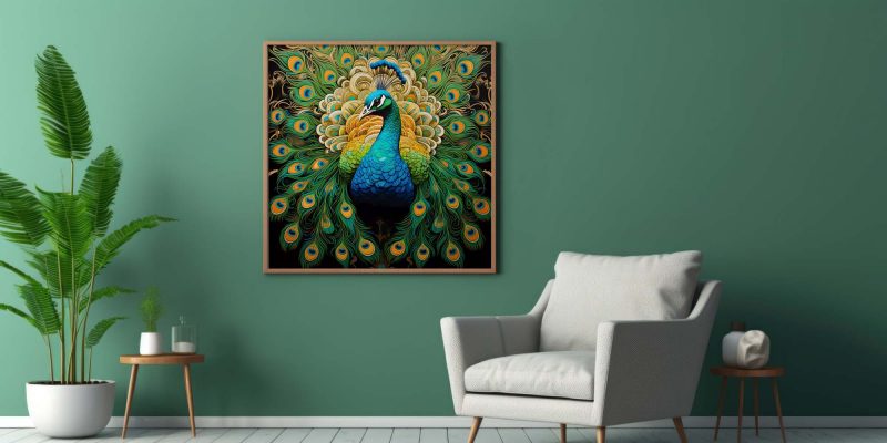 Emerald Peacock | Paramount Light Poster - Pop Art Print | Animal Photography - Image 8