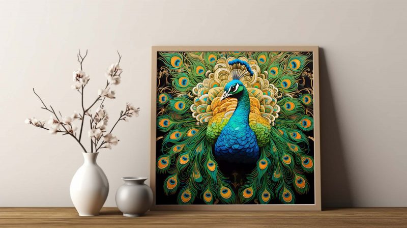 Emerald Peacock | Paramount Light Poster - Pop Art Print | Animal Photography - Image 9