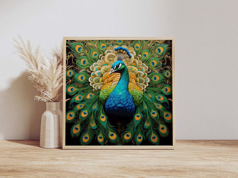 Emerald Peacock | Paramount Light Poster - Pop Art Print | Animal Photography - Image 10