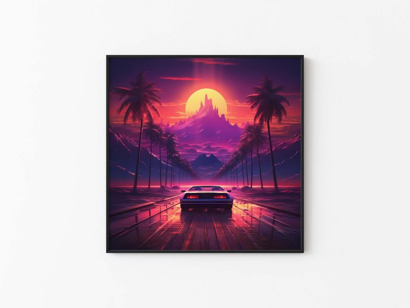Ferrari on Palms Boulevard - poster - Image 2