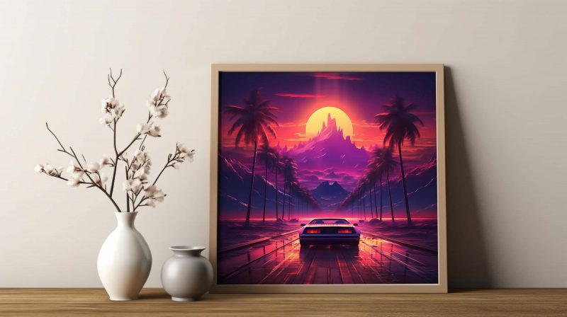 Ferrari on Palms Boulevard - poster - Image 8