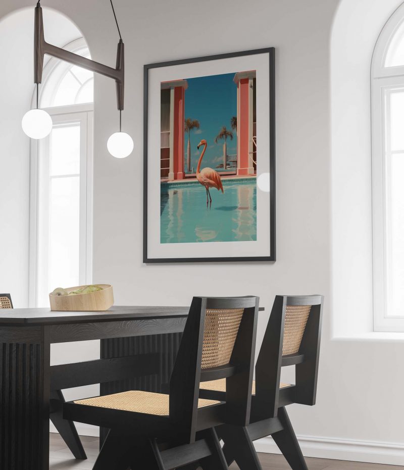 Flamingo Photography | Pink Flamingo Poster | Large Wall Art | Flamingo Art Print | Maximalist Decor - Image 2
