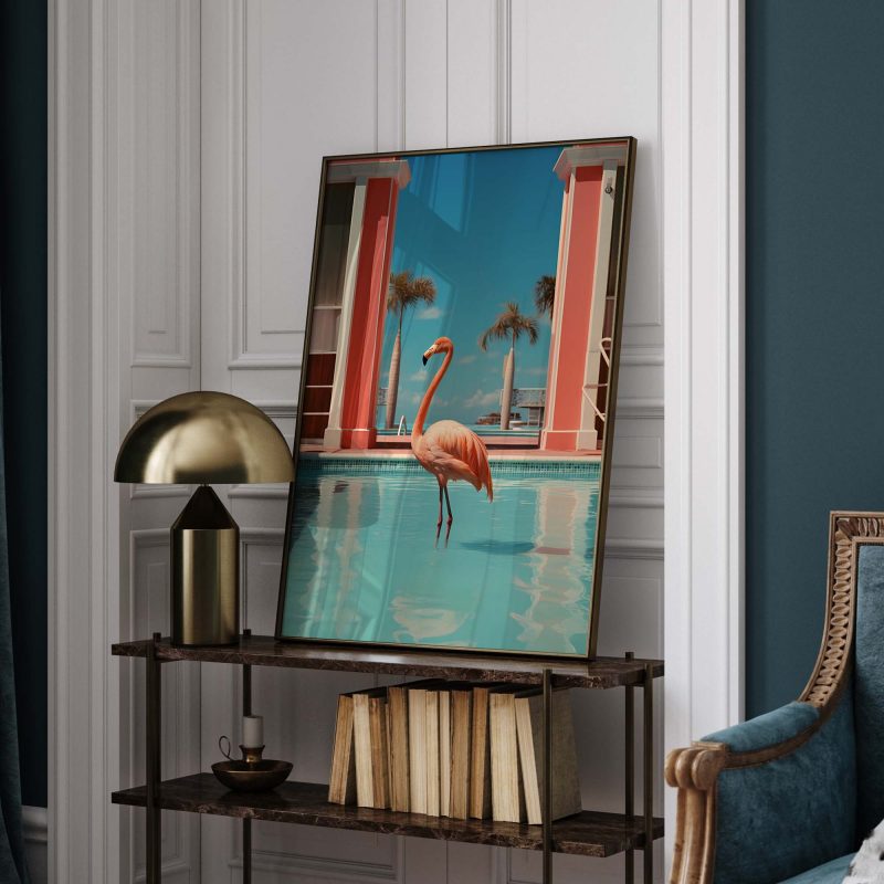 Flamingo Photography | Pink Flamingo Poster | Large Wall Art | Flamingo Art Print | Maximalist Decor - Image 9