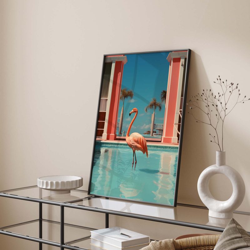 Flamingo Photography | Pink Flamingo Poster | Large Wall Art | Flamingo Art Print | Maximalist Decor - Image 11
