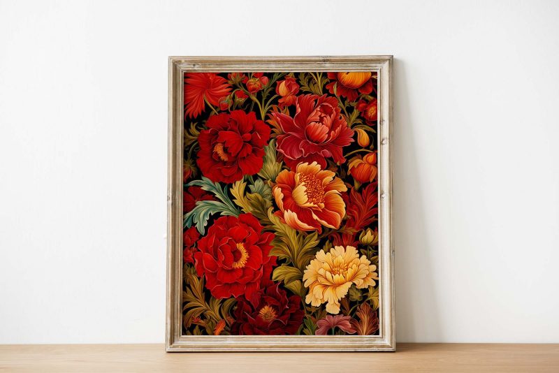 Flower Carpet - William Morris style poster