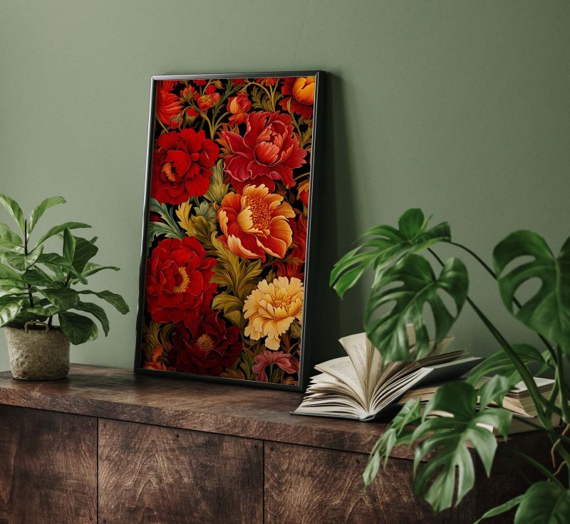 Flower Carpet - William Morris style poster - Image 8