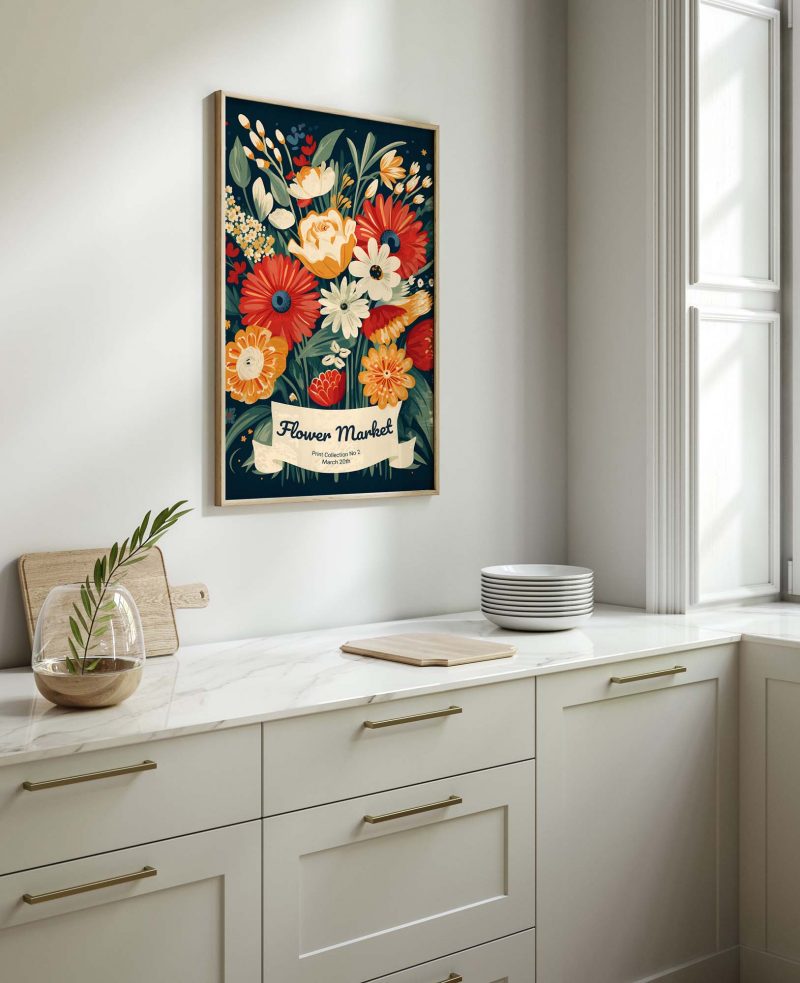 Flower Market Print No2, Boho Flower Art - Image 10