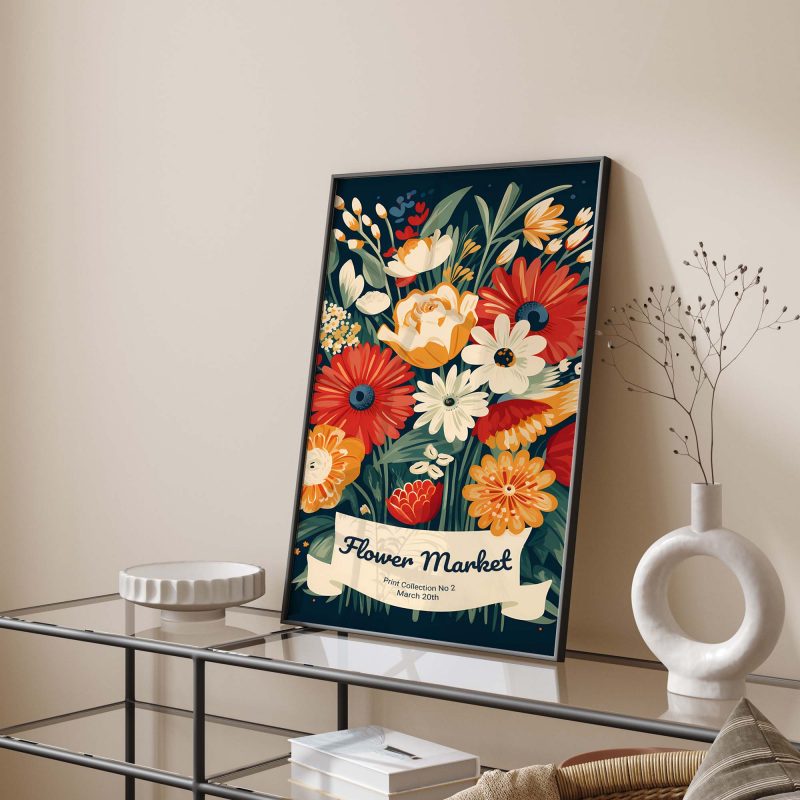 Flower Market Print No2, Boho Flower Art - Image 11