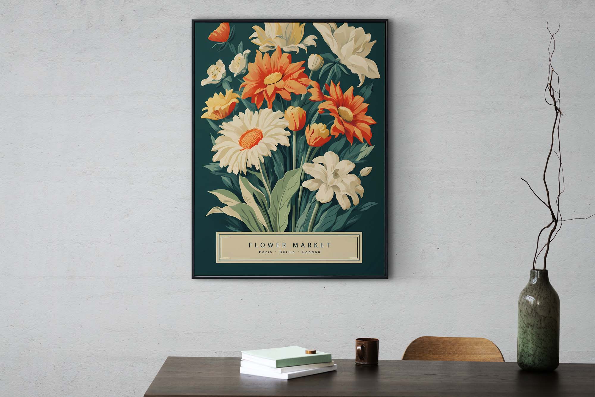 Flower Market Print No3, Boho Flower Art - Image 7