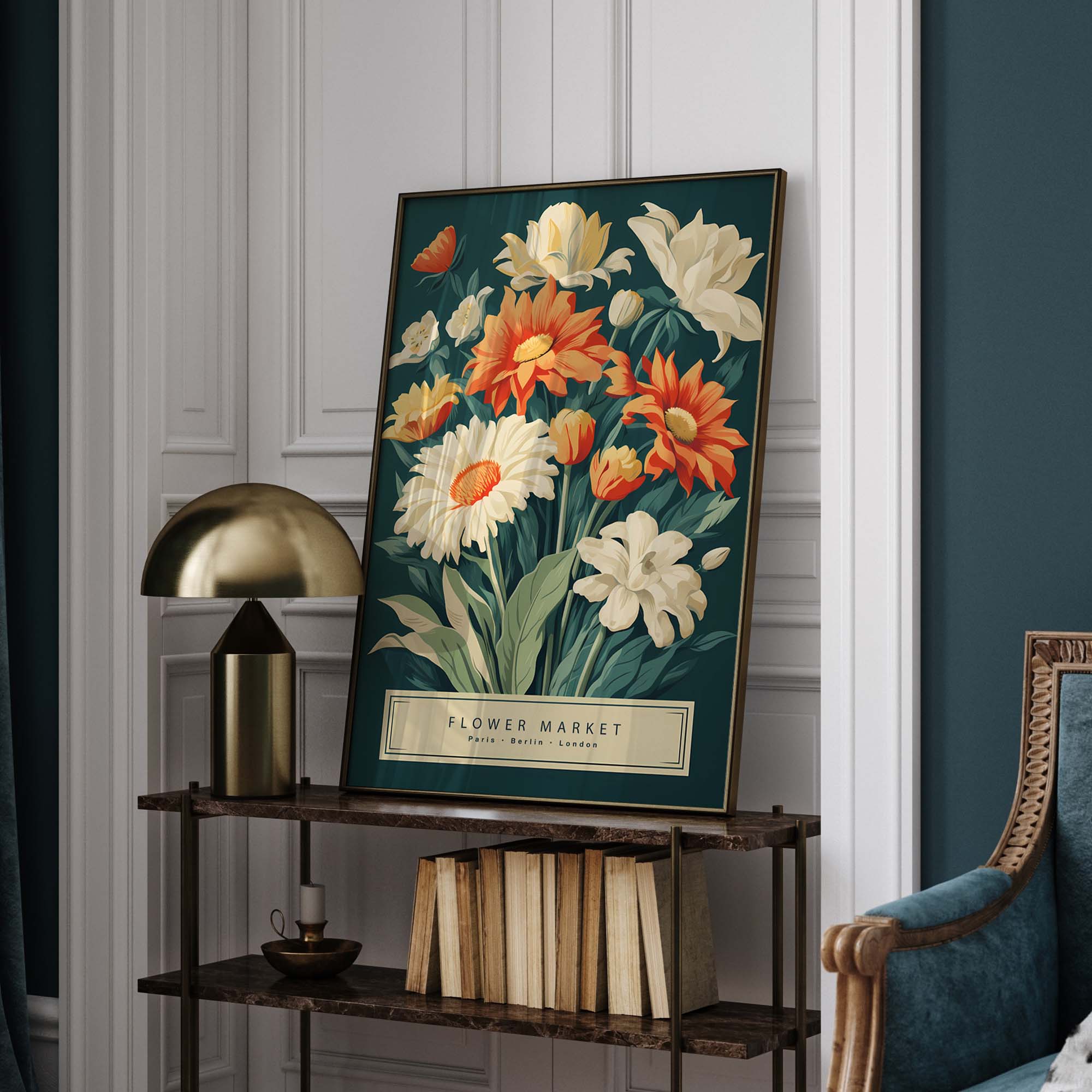 Flower Market Print No3, Boho Flower Art - Image 9