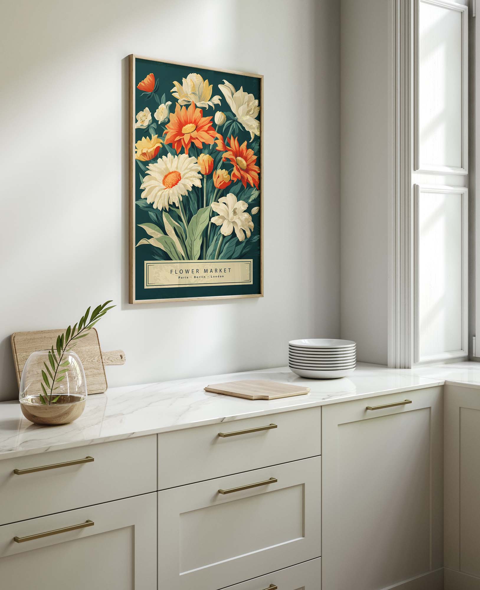 Flower Market Print No3, Boho Flower Art - Image 10