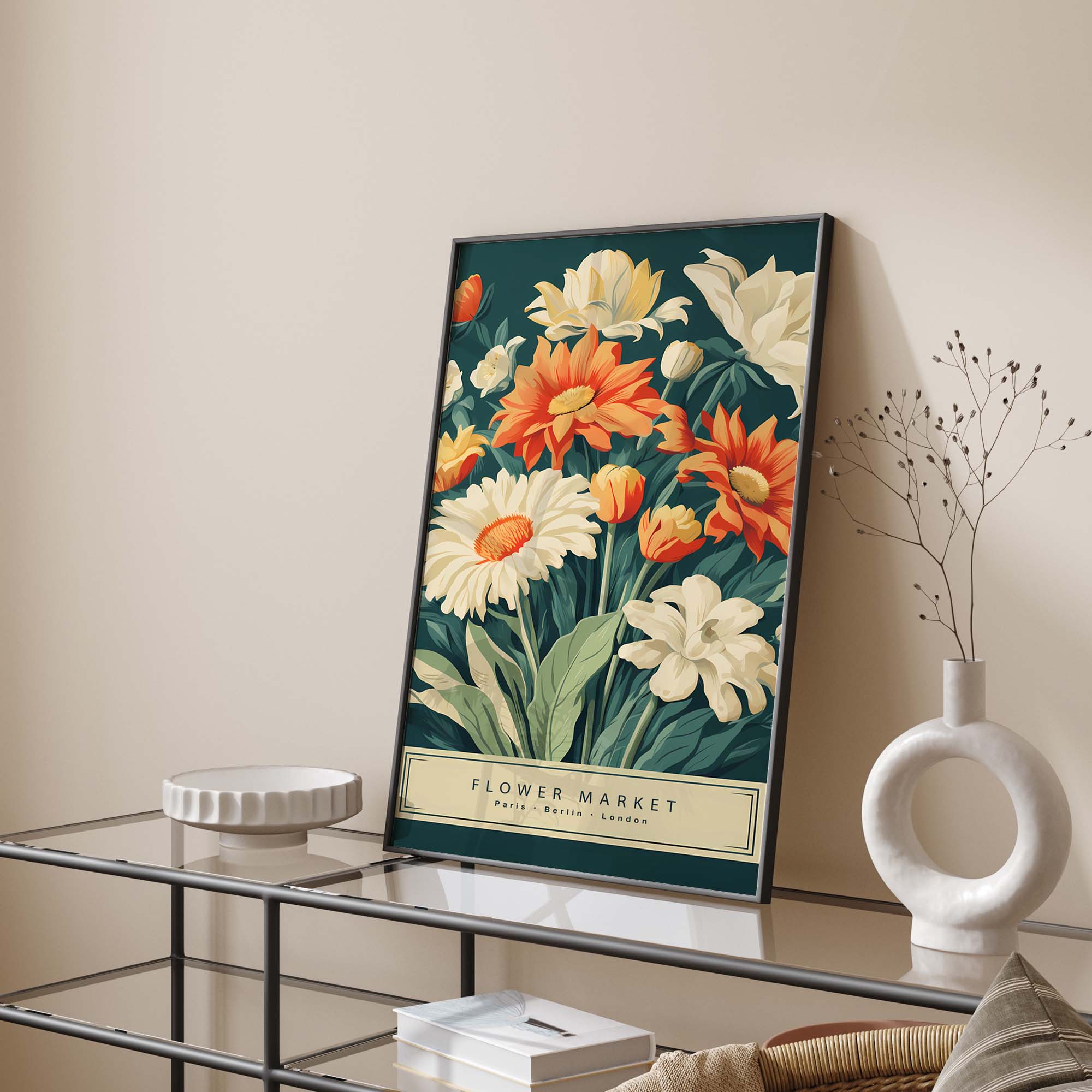 Flower Market Print No3, Boho Flower Art - Image 11