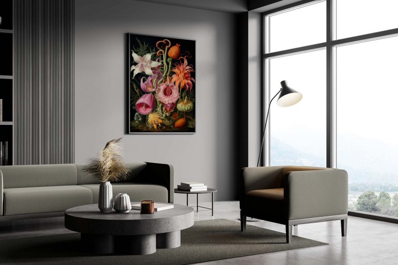 Flowers - Ernst Haeckel style poster - Image 4