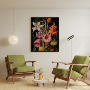 Flowers - Ernst Haeckel style poster