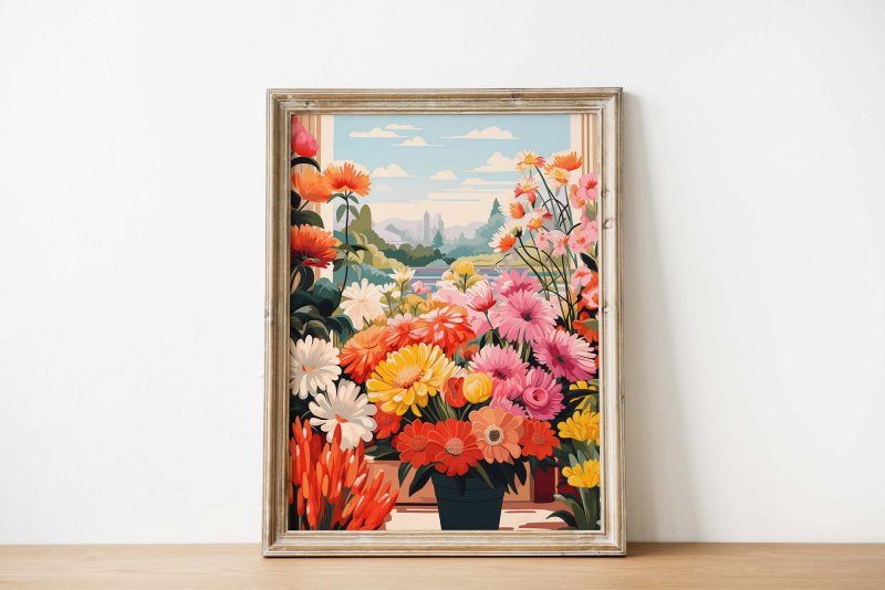 Flowers from the Market - Matisse Style Fair Poster - Image 3