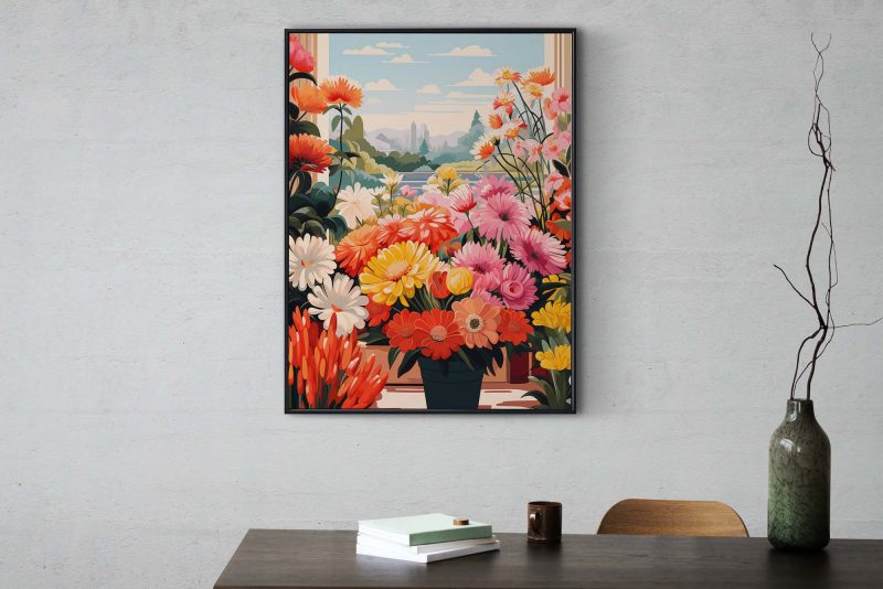 Flowers from the Market - Matisse Style Fair Poster