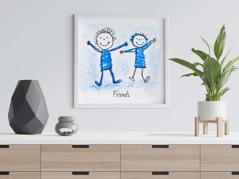 Friends Poster | Best Friends Drawing | Cute Poster - Image 6