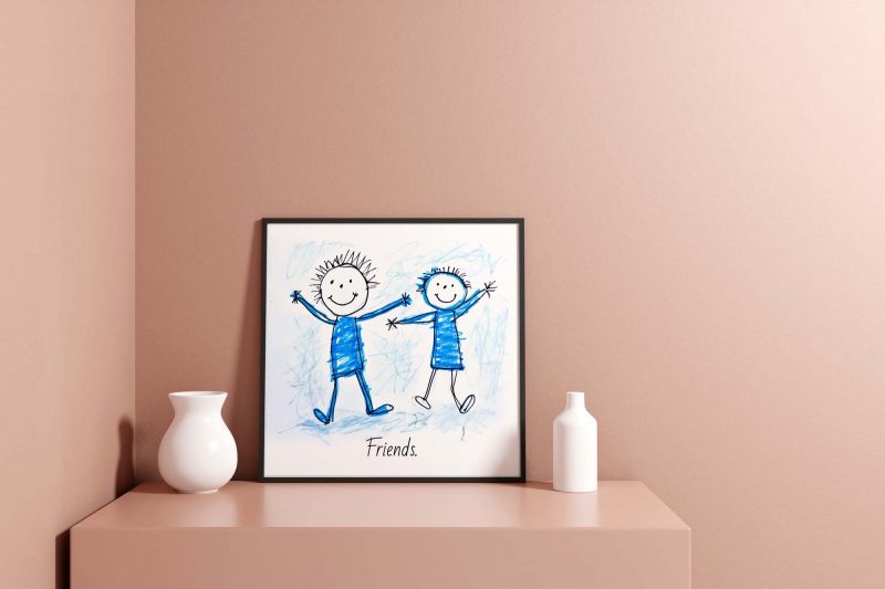 Friends Poster | Best Friends Drawing | Cute Poster - Image 7