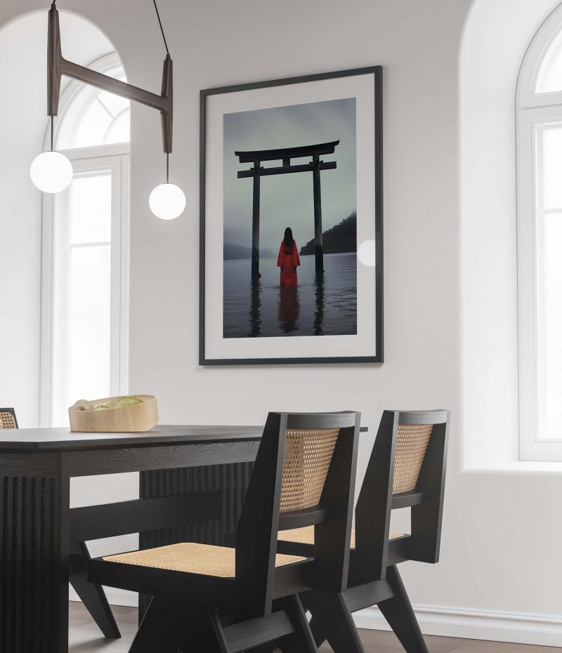 Geisha in water | Torii Gate Poster - Image 3