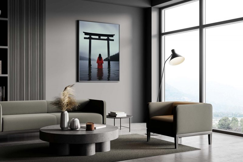 Geisha in water | Torii Gate Poster - Image 4