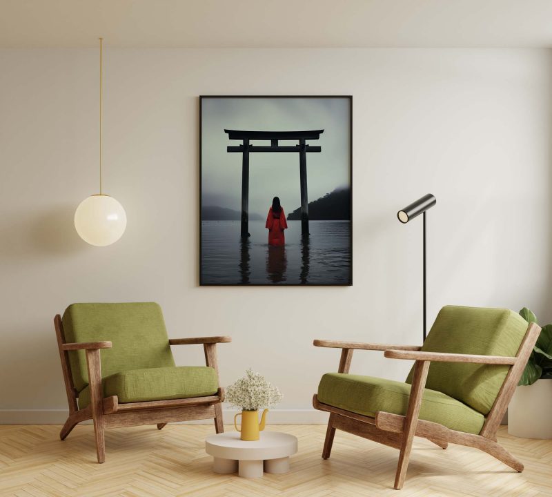 Geisha in water | Torii Gate Poster - Image 5
