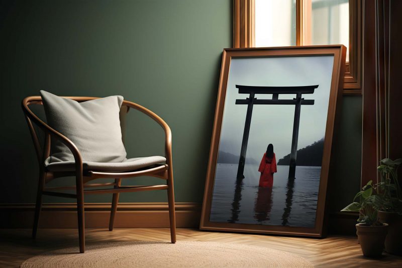 Geisha in water | Torii Gate Poster - Image 6