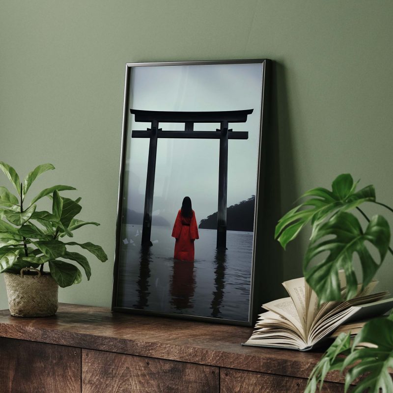 Geisha in water | Torii Gate Poster - Image 8