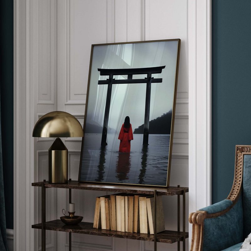 Geisha in water | Torii Gate Poster - Image 9