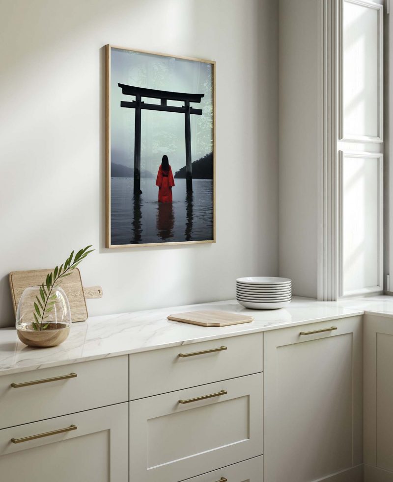Geisha in water | Torii Gate Poster - Image 10