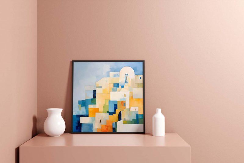 Greek Santorini Painting - Poster - Image 6