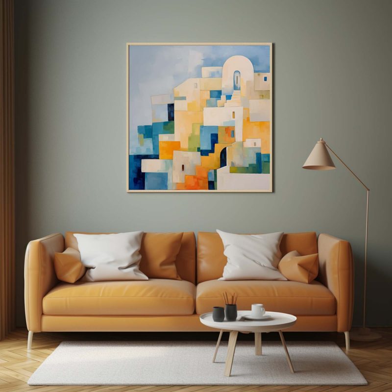 Greek Santorini Painting - Poster - Image 10